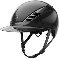 Produktbild von Pikeur Reithelm AirLuxe Chrome mit langem Visier Unisex Silber Schwarz Kunststoff Grösse 58-61cm