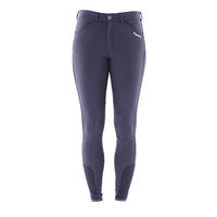 Produktbild von Pikeur Reithose Brooklyn Grip für Kinder und Jugendliche aus Baumwolle in Schwarz und Blau Größe 128