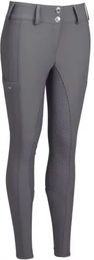 Pikeur Reithose Xenia Full Grip für Mädchen in Grau – Bild 1 von 1