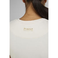 Produktbild von Pikeur Reitshirt Roundneck Shirt Damen aus Baumwolle Größe 38 in Rosa oder Weiß