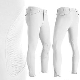 Pikeur Rodrigo Reithose für Herren mit Kniegrip in Weiß aus Baumwolle – Bild 1 von 3