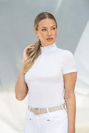 Pikeur Sports Icon Reitshirt Damen Weiß Baumwolle Größe 40 – Bild 1 von 3