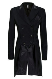 Produktbild von Pikeur Turnierjacket für Damen in Schwarz mit wechselbaren Frackspitzen Lilien