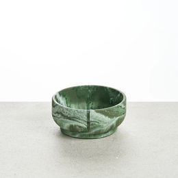Produktbild von PINO Classic Bowl Futternapf aus Keramik Crocodile Green Marble Größe S 14 x 6,2 cm