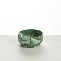 Produktbild von PINO Classic Bowl Futternapf aus Keramik Crocodile Green Marble Größe S 14 x 6,2 cm