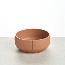 Produktbild von PINO Classic Bowl Futternapf aus Keramik Salmon Terra Solid Rosa Größe M 17,5 x 7,7 cm