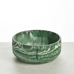 Produktbild von PINO Classic Futternapf Keramik Crocodile Green Marble Größe L 21 x 9,2 cm