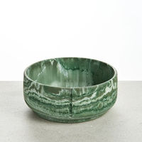 Produktbild von PINO Classic Futternapf Keramik Crocodile Green Marble Größe L 21 x 9,2 cm