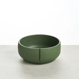 Produktbild von PINO Classic Futternapf Keramik Crocodile Green Solid Größe M 17,5 x 7,7 cm