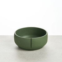 Produktbild von PINO Classic Futternapf Keramik Crocodile Green Solid Größe M 17,5 x 7,7 cm