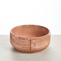Produktbild von PINO Classic Futternapf Keramik Salmon Terra Marble Rosa Größe L 21 x 9,2 cm