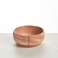 Produktbild von PINO Classic Futternapf Keramik Salmon Terra Marble Rosa Größe M 17,5 x 7,7 cm