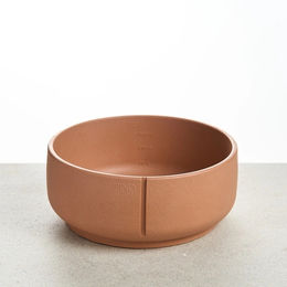 Produktbild von PINO Classic Futternapf Keramik Salmon Terra Solid Rosa Größe L 21 x 9,2 cm