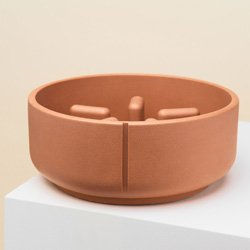 Produktbild von PINO Hundenapf Slow Feeder foxy terra solid braun Größe L