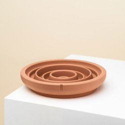 Produktbild von PINO Hundenapf Slow Feeder foxy terra solid Braun Größe S