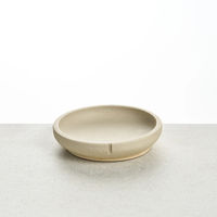 Produktbild von PINO Whisker Friendly Bowl Owl Greige Solid Katzennapf aus Naturmaterial rutschfest