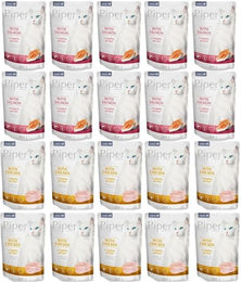 Produktbild von PIPER Animals Getreidefreies Katzen Nassfutter Mix Lachs und Huhn für adulte Katzen 20x100 g