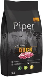 PIPER Animals Trockenfutter mit Ente für erwachsene Hunde getreidefrei und glutenfrei 12 kg - 12 kg – Bild 1 von 3