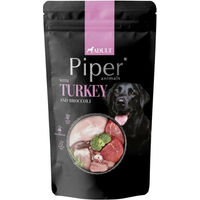 Produktbild von PIPER Hund Nassfutter Truthahn mit Brokkoli für Adult Hunde 500g Beutel mit hohem Fleischanteil - 500 g