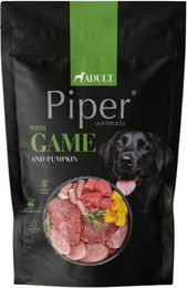 Produktbild von Piper Hund Nassfutter Wildfleisch mit Kürbis Stückchen in Sauce Adult 500g Beutel mit hohem Fleischanteil