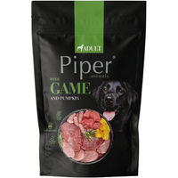 Produktbild von Piper Hund Nassfutter Wildfleisch mit Kürbis Stückchen in Sauce Adult 500g Beutel mit hohem Fleischanteil