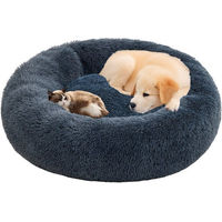 Produktbild von Pisi & Bili Hundebett und Katzenbett aus Polyester in Grau, weich und waschbar für Hunde und Katzen aller Größen