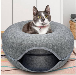 Pisi & Bili Katzenhöhle aus Filz in Grau für erwachsene Katzen – Bild 1 von 5