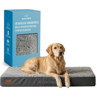 Produktbild von Pisi & Bili Orthopädische Hundematratze mit Memory Foam und wasserdichter Innenschicht Grau
