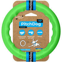 Produktbild von PitchDog Fetch Ring Wurfspielzeug für Hunde Hellgrün 17 cm
