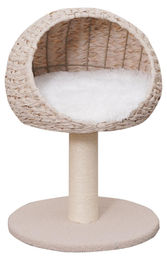 Pitti Boris Kratzbaum für Katzen mit Liegehöhle in Beige/Weiß 43x62x43 cm – Bild 1 von 1