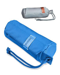 PiuPet Futterbeutel für Hunde als befüllbarer Apportierbeutel aus wasserfestem Polyester in Blau Größe S – Bild 1 von 6