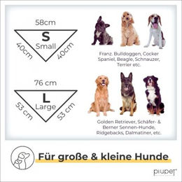 PIUPET Hundehalstuch-Set aus Baumwolle in Bunt Größe S – Bild 1 von 4