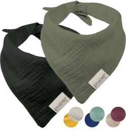 PIUPET Hundehalstuch-Set aus Baumwolle Schwarz Grün Größe L – Bild 1 von 6