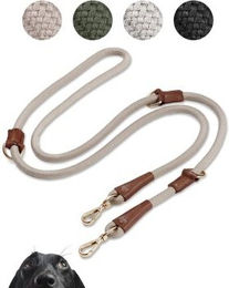 PIUPET Hundeleine aus Baumwolle in Beige Größe M - 2 m – Bild 1 von 3