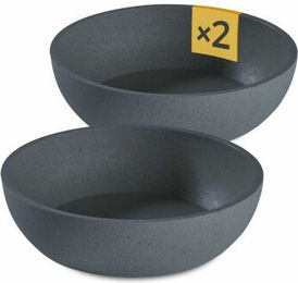 PIUPET Hundenapf-Set aus Bambus in Grau mit 2 x 1,6L für große Hunde - 1,6 l – Bild 1 von 7