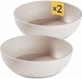 PIUPET Hundenapf-Set aus Bambus und PP in Beige mit 1,6L Fassungsvermögen für Hunde - 2 x 1,6 l – Bild 1 von 10