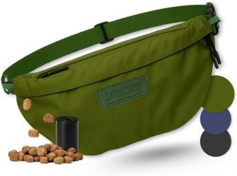 PiuPet Leckerlibeutel Futterbeutel für Hunde aus Polyester in Grün – Bild 1 von 11