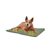 Produktbild von PiuPet Selbstheizende Hundedecke aus Fleece in Grün Größe L - 1 Stk.