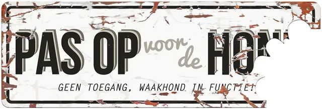 Produktbild von Plakatwand Achtung Hund von D&D Home
