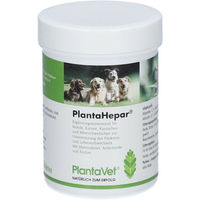 Produktbild von PlantaHepar Vitaminsupplement Tabletten zur Unterstützung von Leber und Verdauung für Hunde Katzen Kaninchen und Meerschweinchen