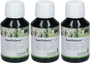 Produktbild von PlantaVet CaniPulmin Liquid Aufbaufutter für die Atemwege zur Rekonvaleszenz 100 ml