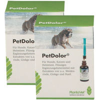 Produktbild von PlantaVet PetDolor Gelenk-Supplement für Tiere als flüssiges Nahrungsergänzungsmittel zur Unterstützung von Gelenken und Knochen 100 ml