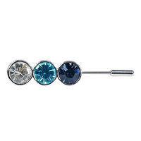 Produktbild von Plastronnadel TRICOLOR in Silber und Bunt 55 mm