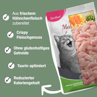 Produktbild von Platinum MeatCrisp Katzenfutter Sterilised Chicken Trockenfutter mit hohem Fleischanteil und glutenfrei 1,5kg