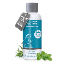 Produktbild von Platinum OralClean+Care Forte Gel zur Zahnpflege für Hunde und Katzen
