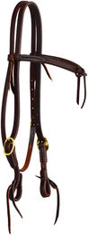 Produktbild von Platinum Pro Kopfstück Reiten Futurity Knot 5/8 Zoll aus Leder Braun