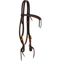 Produktbild von Platinum Pro Kopfstück Reiten Futurity Knot 5/8 Zoll aus Leder Braun