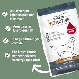 Platinum Vetactive Senior Hundefutter Light zur Gewichtsreduktion 5kg – Bild 1 von 4