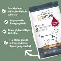 Produktbild von Platinum Vetactive Senior Hundefutter Light zur Gewichtsreduktion 5kg