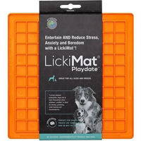 Produktbild von Playdate LickiMat Schleckmatte aus Silikon Orange Größe S